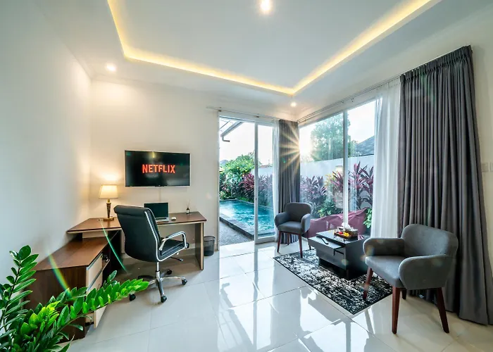 Promo! Bali Rosa Luxury & Cozy 2bedroom In - Dedicated To Digital Nomad Villa