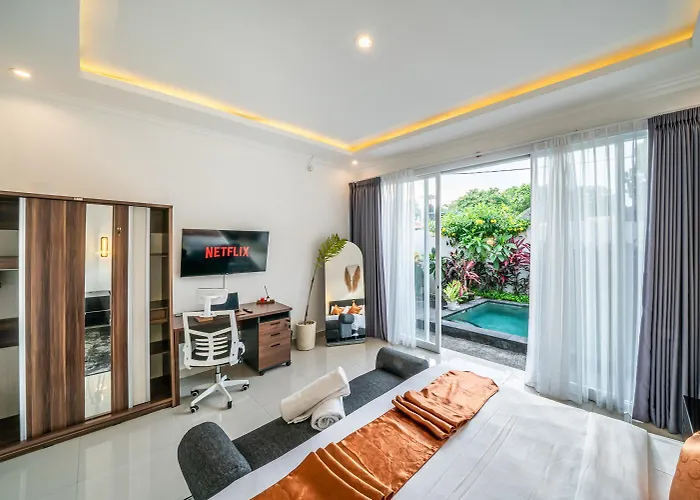 Promo! Bali Rosa Luxury & Cozy 2bedroom In - Dedicated To Digital Nomad Villa *
